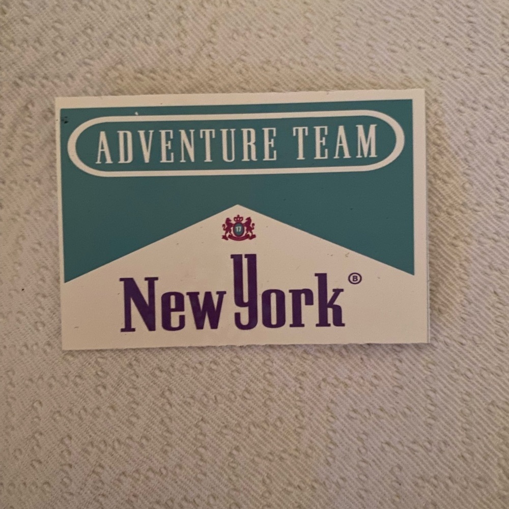 ADVENTURE TEAM New York Sticker NEW Street Art Graffiti NYC Rare OOP
